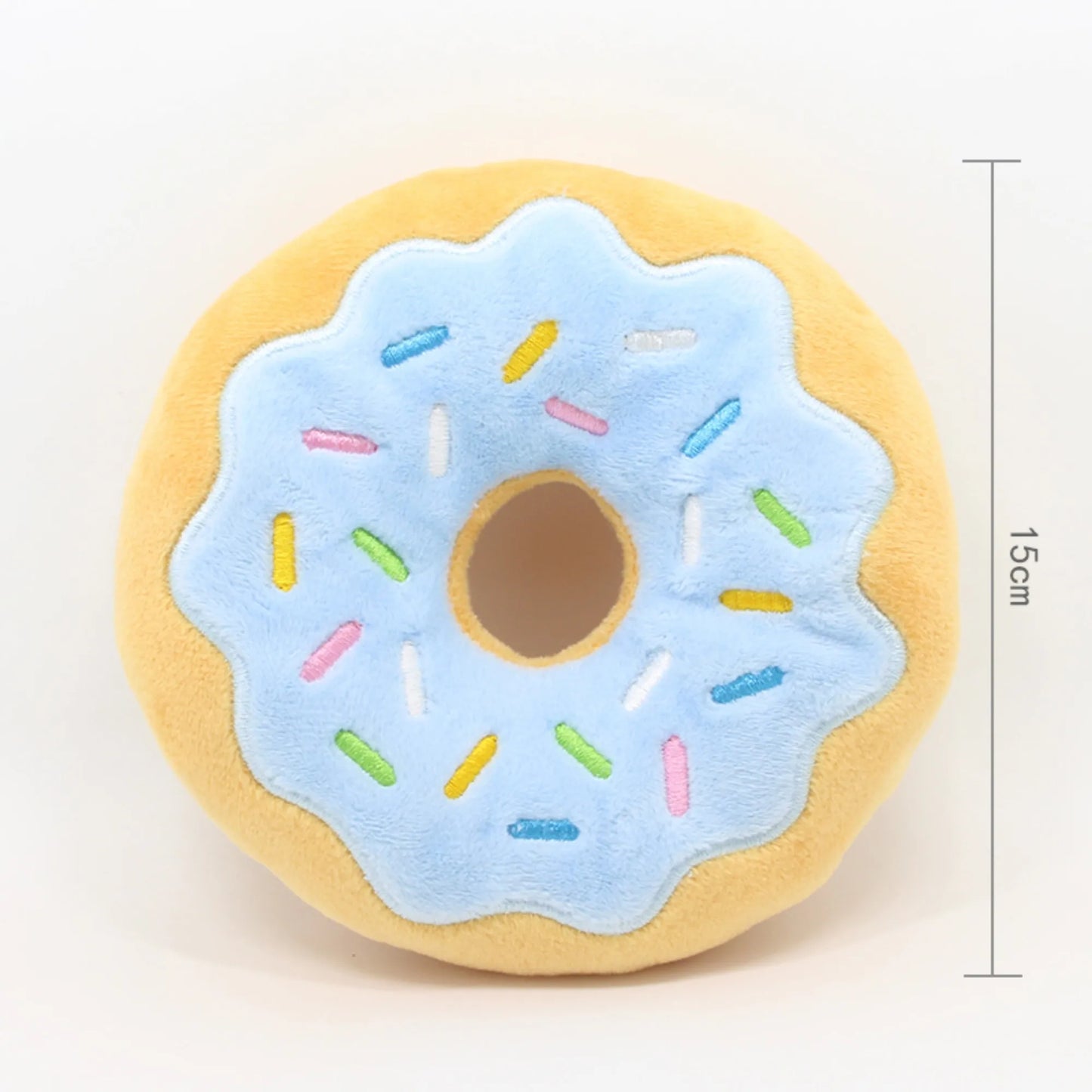 Dog Toys - Donut Plush Sound-making, Squeaky Sounding, Funny Interactive Bite-Resistant Chew Biting Teeth Grinding
