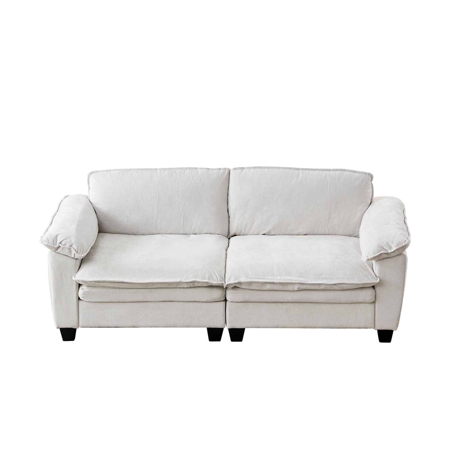 Living Room - Big Loveseat Luxury Couch with Soft Chenille