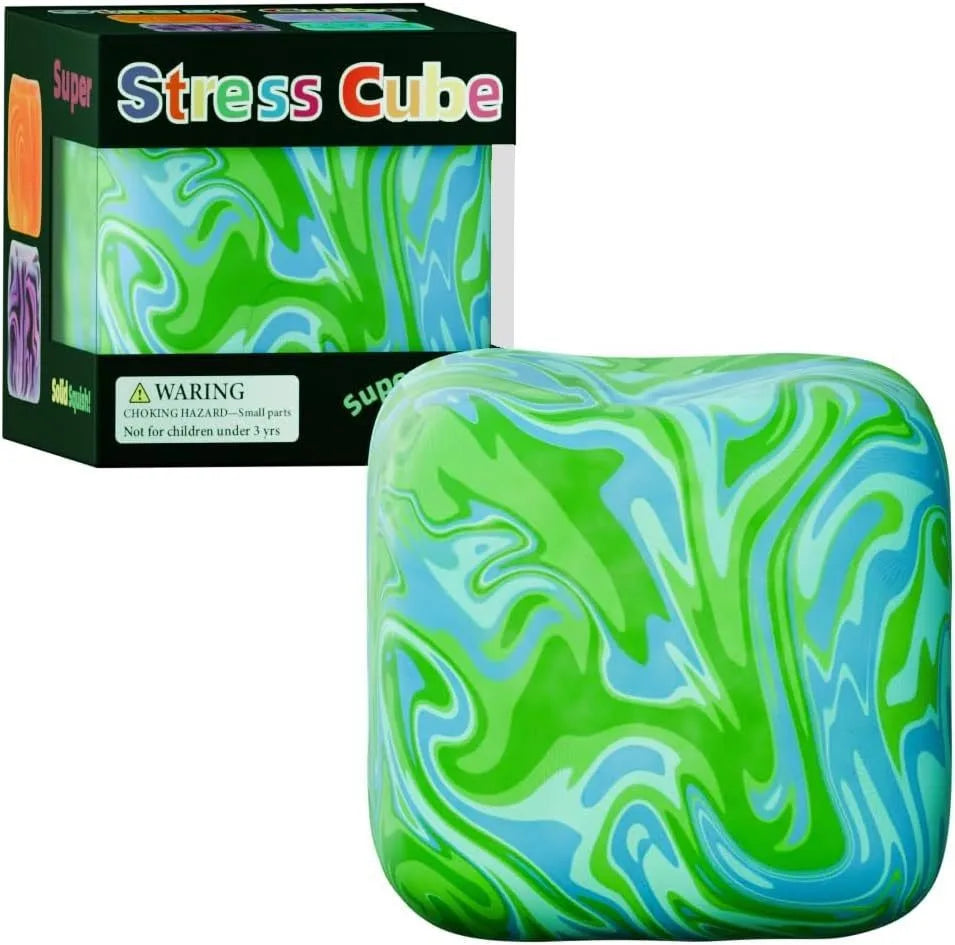 2026 Needoh Nice Cube Sensory Squeeze Toy with Super Solid Squish Stress Relief Anxiety Sensory Tool - 2.17" Cube New