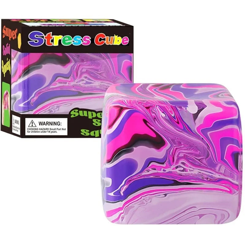 2026 Needoh Nice Cube Sensory Squeeze Toy with Super Solid Squish Stress Relief Anxiety Sensory Tool - 2.17" Cube New