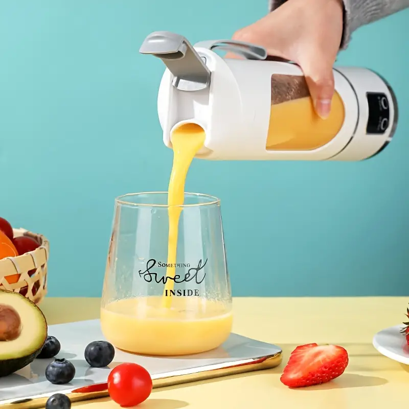 Portable Usb Rechargeable Juice Mixer-Blender With Led Display