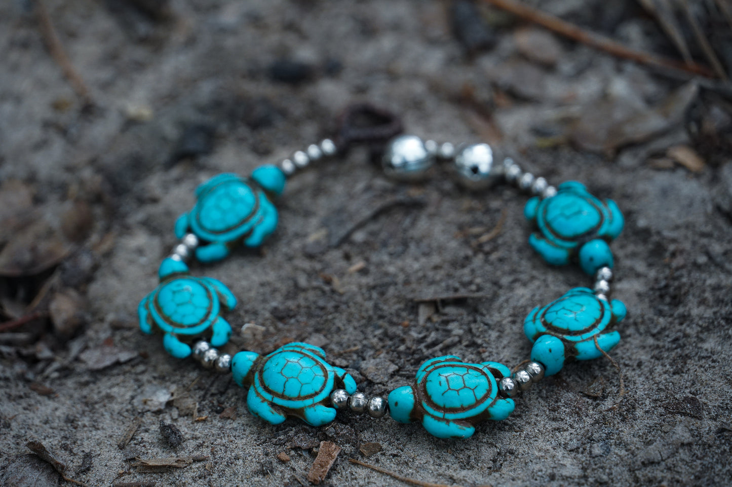 Sea Turtle Turquoise Boho Bracelet