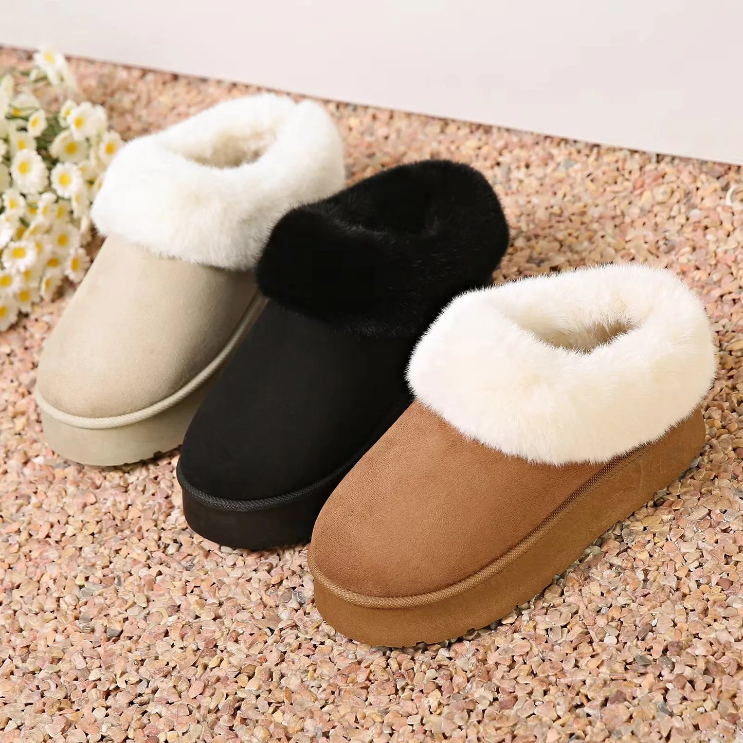 Winter New Women's Thick Sole Sheepskin Wool Anti Slip Snow Boots Fashion Women's Mini Warm Thickened Women's Warm Boots