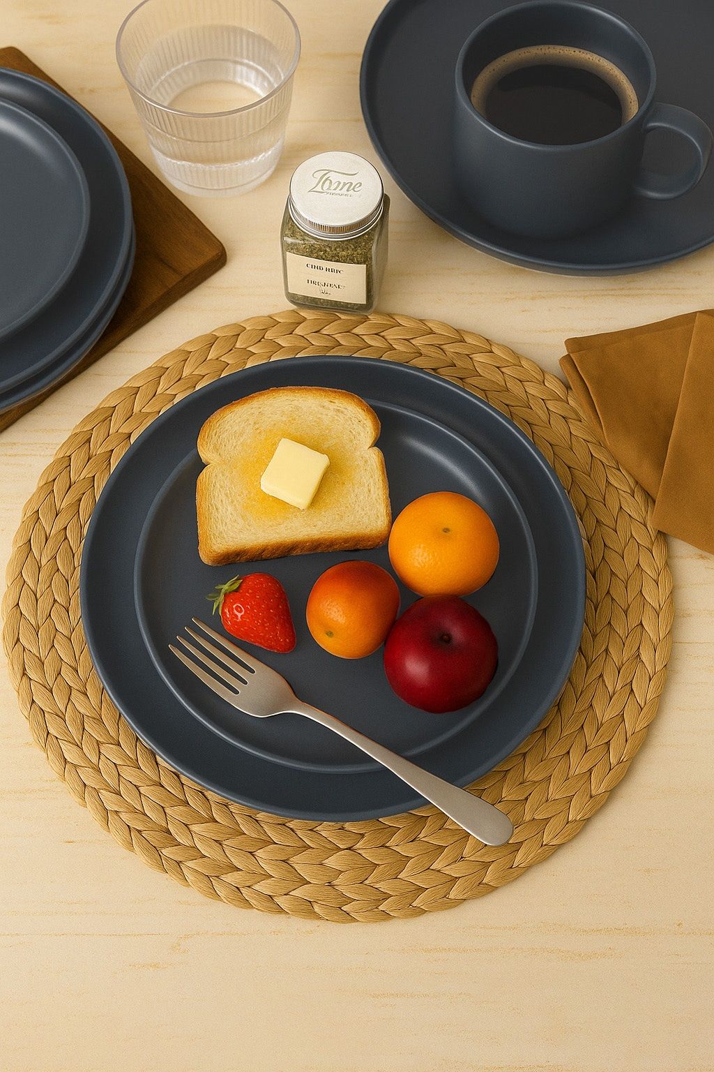 12-Piece Stoneware Dinnerware Sets with Mugs | Microwave & Dishwasher