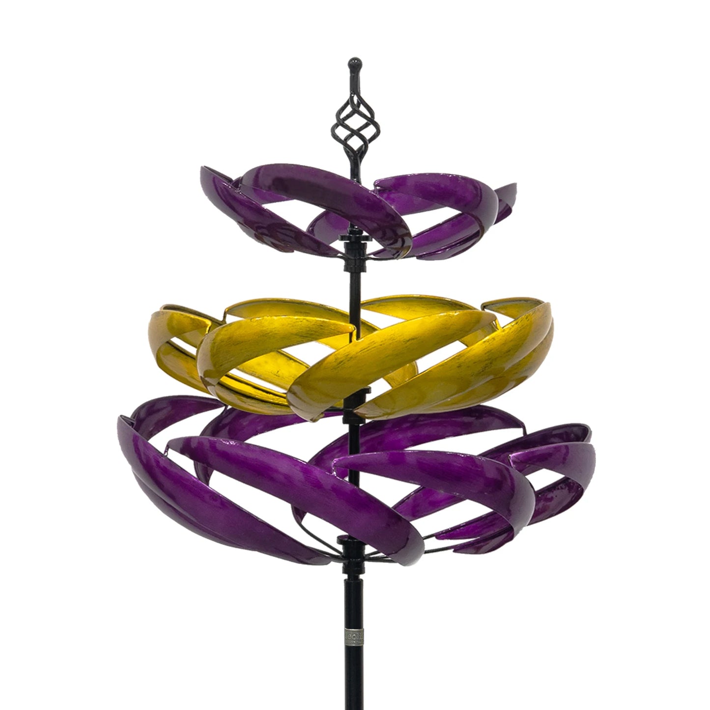 Wind Spinners Outdoor, 77" Large Metal Kinetic Wind Sculptures for Garden, 360 Degrees Swivel Yard Art with 2Pcs Welcome Flag