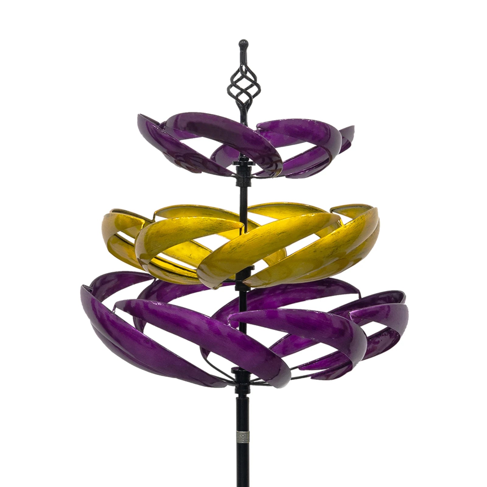Wind Spinners Outdoor, 77" Large Metal Kinetic Wind Sculptures for Garden, 360 Degrees Swivel Yard Art with 2Pcs Welcome Flag