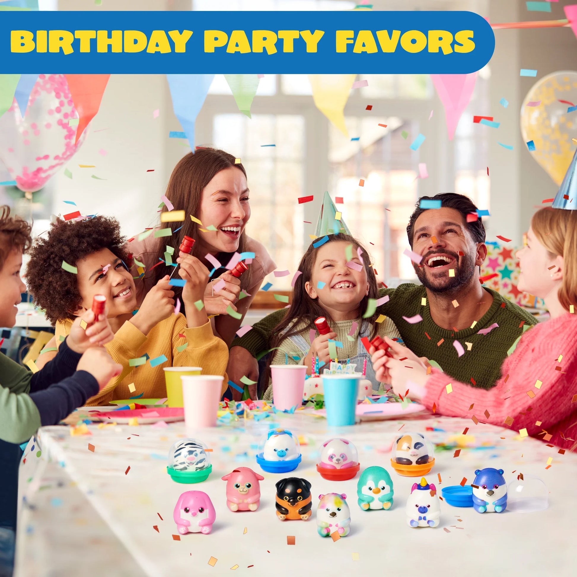 20 Pcs Squishy Toys Party Favors for Kids & Adults 2" Mini Animals Squishies Fidget Toys for Classroom Prizes Birthday Gift Pinata Fillers