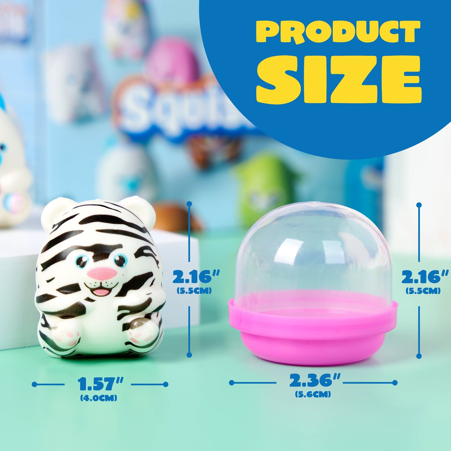 20 Pcs Squishy Toys Party Favors for Kids & Adults 2" Mini Animals Squishies Fidget Toys for Classroom Prizes Birthday Gift Pinata Fillers