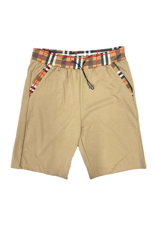 Checkered Men's Detail Shorts EMS4102