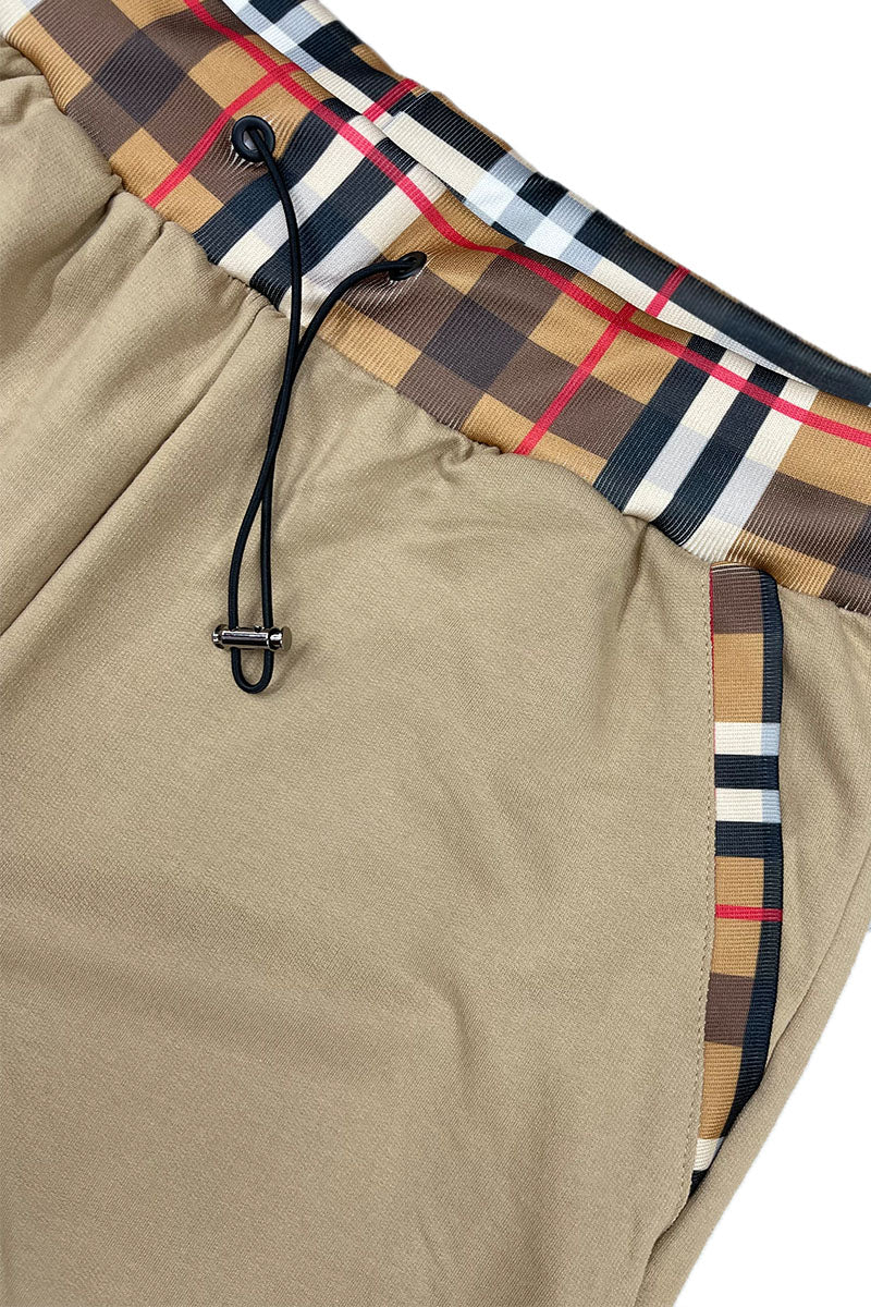 Checkered Men's Detail Shorts EMS4102